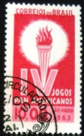 Selo postal do Brasil de 1963 IV Jogos Panamericanos - C 489 N1D