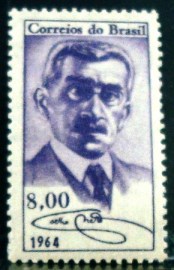 Selo postal Comemorativo do Brasil de 1964 Henrique M. Coelho Neto