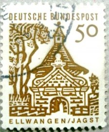 Selo postal da Alemanha de 1964 Castlegate