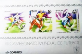 Bloco postal do Brasil de 1982 XII Campeonato Mundial de Futebol
