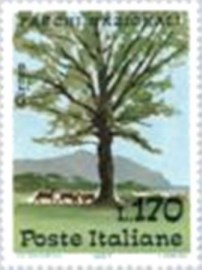 Selo postal da Itália de 1967 Fallow Deer