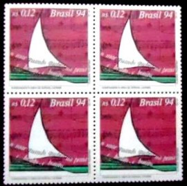 Quadra de selos postais do Brasil de 1994 Dorival Caymmi