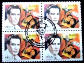 Quadra de selos do Brasil de 1994 Vicente Celestino