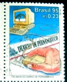Selo postal do Brasil de 1995 Diário de Pernambuco - C 1984 U