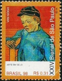 Selo postal Comemorativo do Brasil de 1998 - C 2161