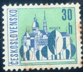 Selo postal da Tchecoslováquia de 1965 Košice