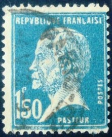 Selo postal da França de 1926 Louis Pasteur
