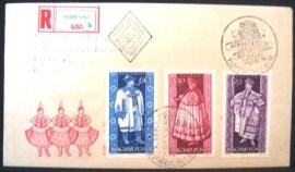 Envelope 1º Dia - EPD - 1963 - Hungria - Folk Costumes