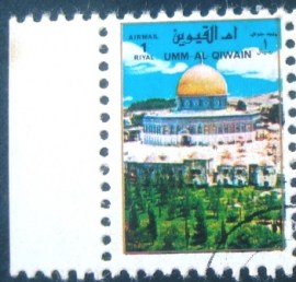 Selo postal do Emirado de Umm Al Qiwain de 1972 Jordan