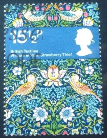 Selo postal do Reino Unido de 1982 Strawberry Thief