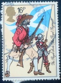 Selo postal do Reino Unido de 1983 Musketeer and Pikeman