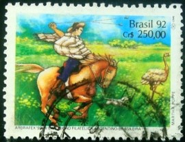 Selo postal COMEMORATIVO emitido em 1992- C 1780 U