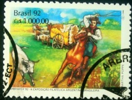 Selo postal COMEMORATIVO emitido em 1992- C 1781 NCC