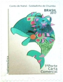 Selo postal Comemorativo emitido em 2017 - 3746 M