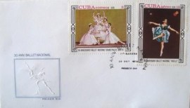Envelope 1º Dia Circulação Cuba 1978  Ballet Nacional