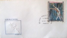 Envelope 1º Dia Circulação Cuba 1978  Ballet Nacional