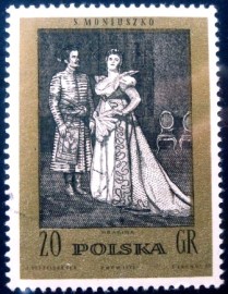 Selo postal da Polônia de 1972 The Countess