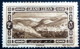 Selo postal do Líbano de 1925 Zahle