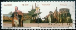Se-Tenant do Brasil emitido em 2008 - C 2721 U