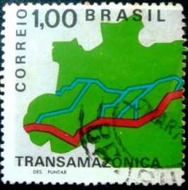 Selo postal Comemorativo do Brasil de 1971 - C 700 U