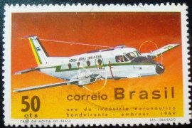 Selo Postal Comemorativo do Brasil de 1969 - C 656 U