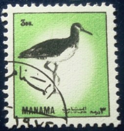 Selo postal de Manamá de 1972 Birds