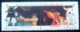 Se-tenant de selos postais do Brasil de 2004 Festival de Parintins