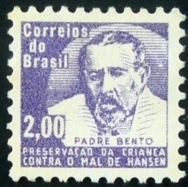 Selo postal do Brasil de 1965 Padre Bento H 11 N