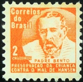 Selo postal do Brasil de 1966 Padre Bento H 12