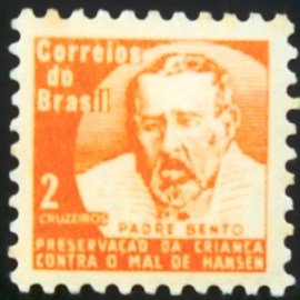 Selo postal do Brasil de 1966 Padre Bento H 12 N