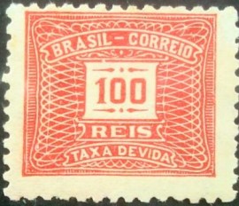Selo postal Taxa Devida emitido em 1926 - X 59 N