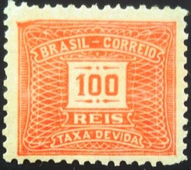 Selo postal do Brasil de 1929 Cifra Horizontal  X 61  M