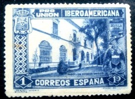 Selo postal da Espanha de 1930 Spanish-American Exhibition