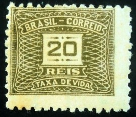 Quadra de selos Taxa Devida emitidos em 1942 - X 81 M