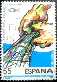 Selo postal da Espanha de 1991 Vigo´91 World Fishing Exhibition