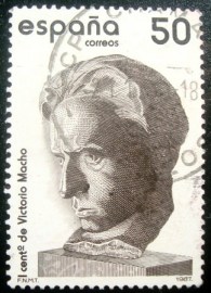 Selo postal da Espanha de 1987 Victorio Macho