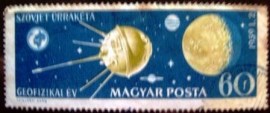 Selo postal 1959 Hungria International Geophysical Year