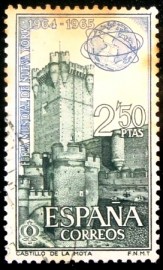 Selo postal da Espanha de 1964 New York World's Fair