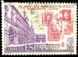 Selo postal da Espanha de 1977 Stamp Market Madrid