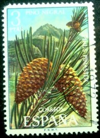 Selo postal da Espanha de 1972 Maritime Pine