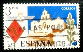 Selo postal da Espanha de 1975 Sanctuary of Santa Maria de la Cabeza
