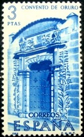 Selo postal da Espanha de 1966 Convent of Oruro