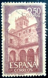 Selo postal da Espanha de 1968 Monastery of Santa María del Parral