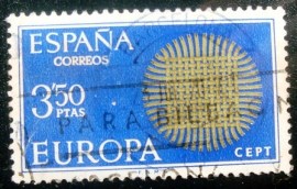 Selo postal da Espanha de 1970 EUROPA Symbols