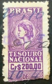 Selo fiscal Thesouro Nacional - 200