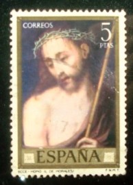 Selo postal da Espanha de 1970 Ecce Homo