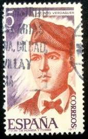 Selo postal da Espanha de 1977 Jacinto Verdaguer