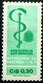 Selo fiscal Assistência aos Médicos SP - 030 M