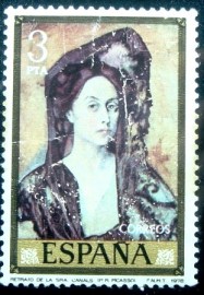 Selo postal da Espanha de 1978 Lady Canals