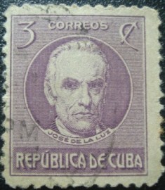 Selo postal de Cuba de 1930 Jose De La Luz Caballero